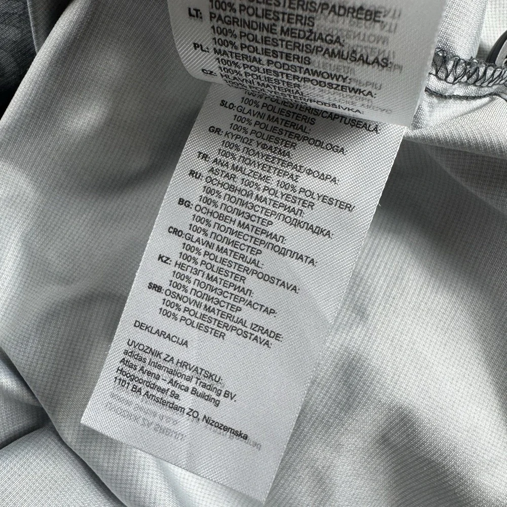 Adidas Real Madrid DNA Spellout AOP Windbreaker Jacket Mens Size 2XL EUC Rare
